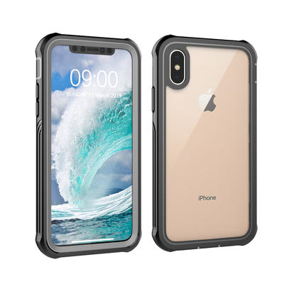 Thinnest Full-Cover Rugged Clear Phone Case for iPhone X/Xs
