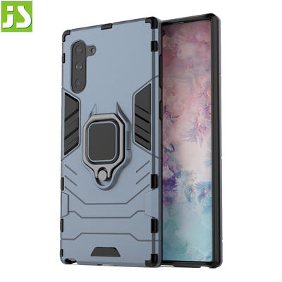 Heavy Duty Metal Ring Kickstand Shockproof Case for Samsung Note 10 Pro