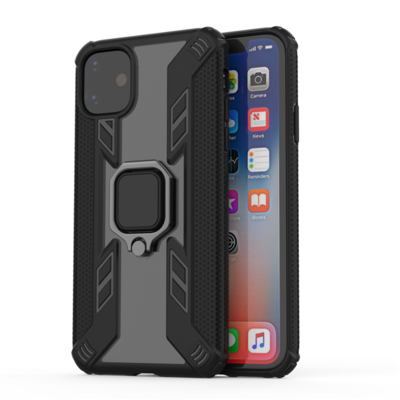 Magetic Metal Plate Cover for iPhone 2019 with Ring Holder Shockproof Case Series One